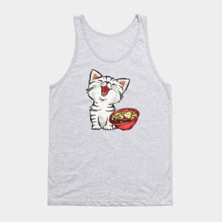 Happy Ramen Cat Tank Top